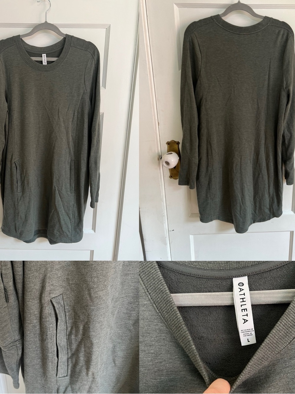 Bundle of Six Athleta Sweatshirt Dresses - Picture 7 of 16